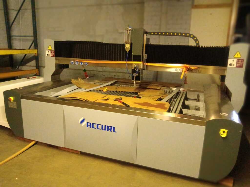 Used Water Jet For Sale – ACCURL MAX BP-C-2515 50HP Waterjet Cutting Machine - Image 4
